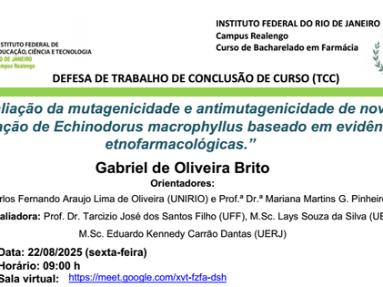 Defesa de Trabalho de Conclusão de Curso