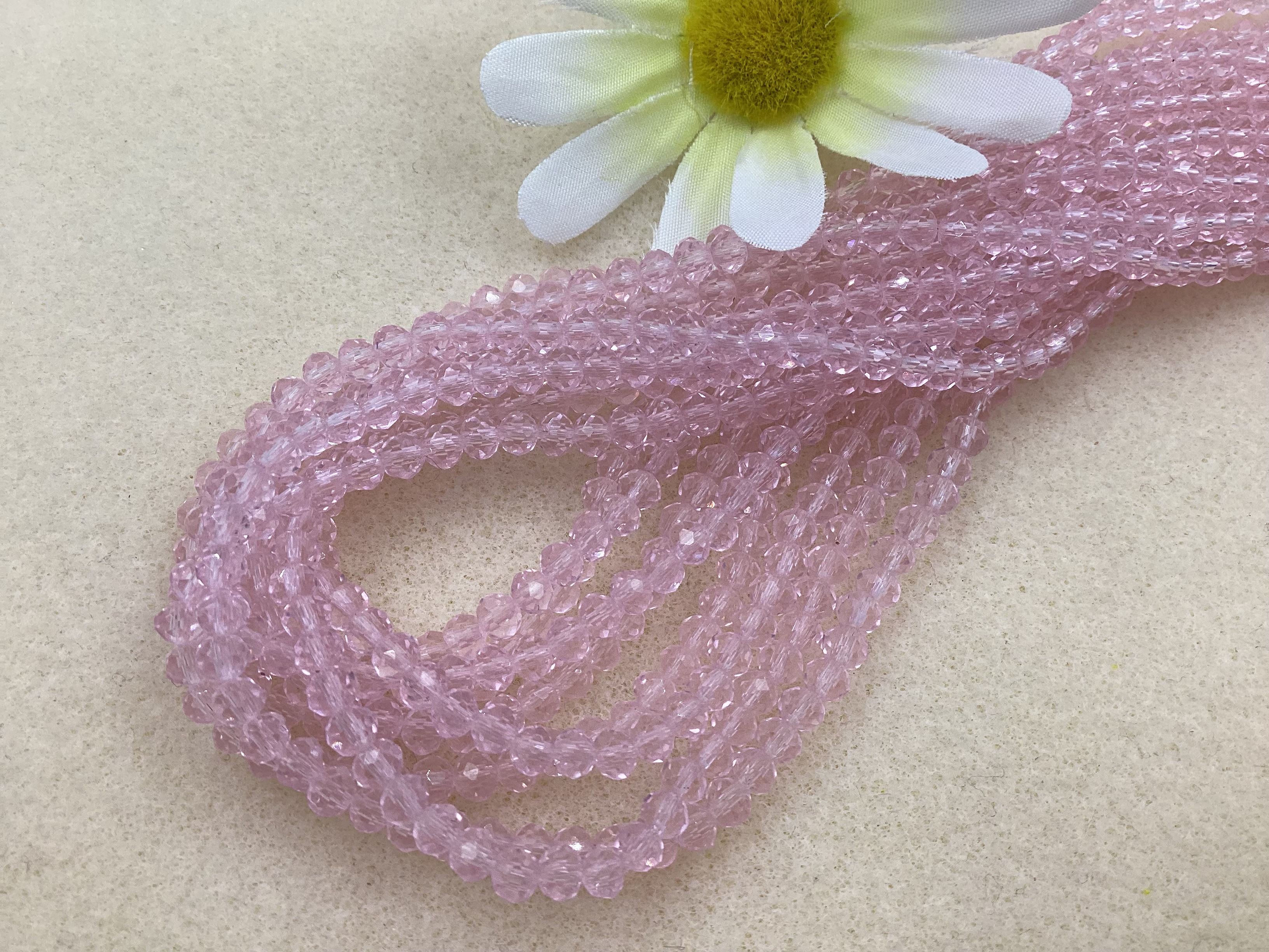 4 mm round Sweet Pink