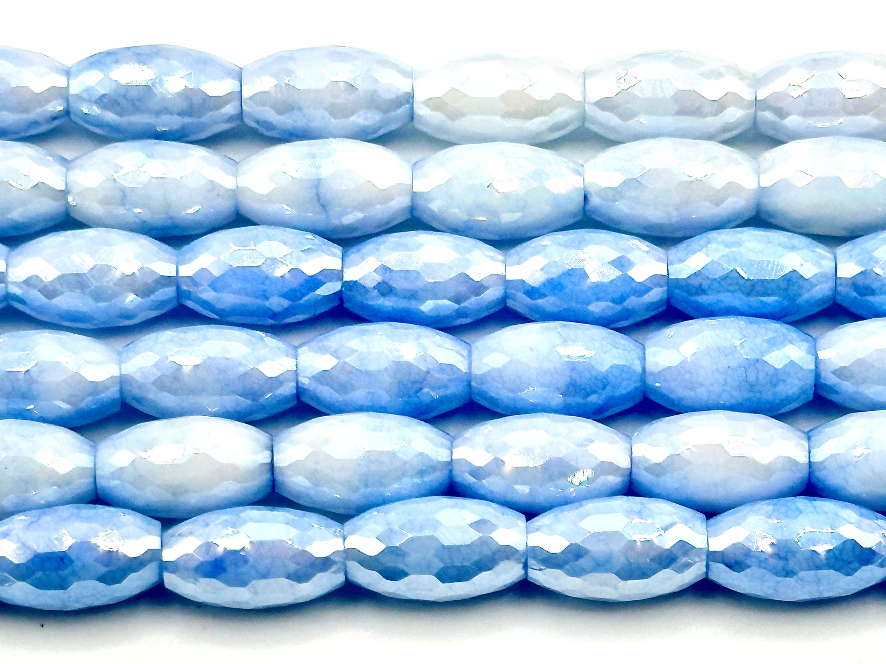 10x6mm Opaque Barrell Beads~ Sapphire