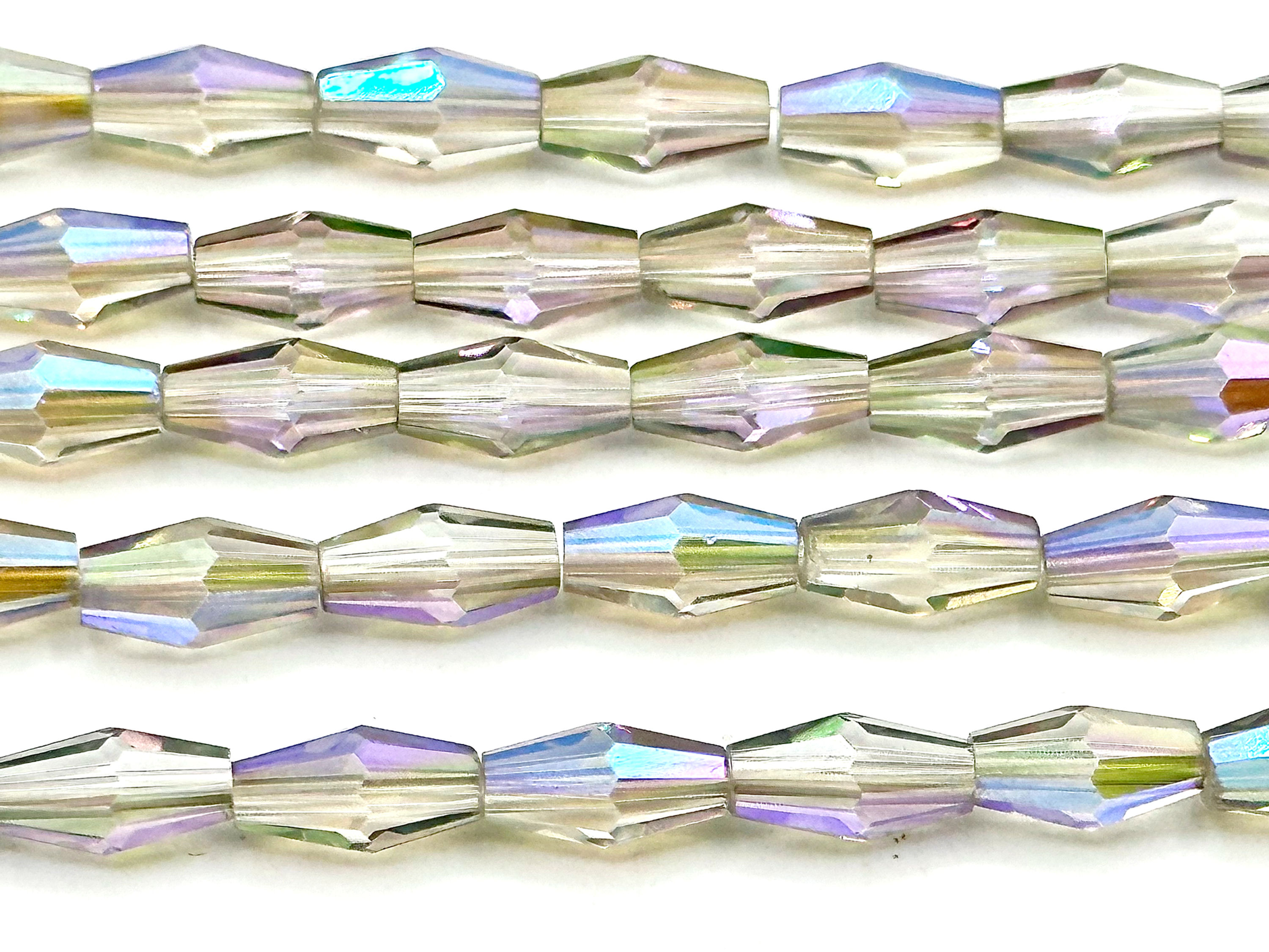 4x8 mm Bicone Beads~ Violet Luster