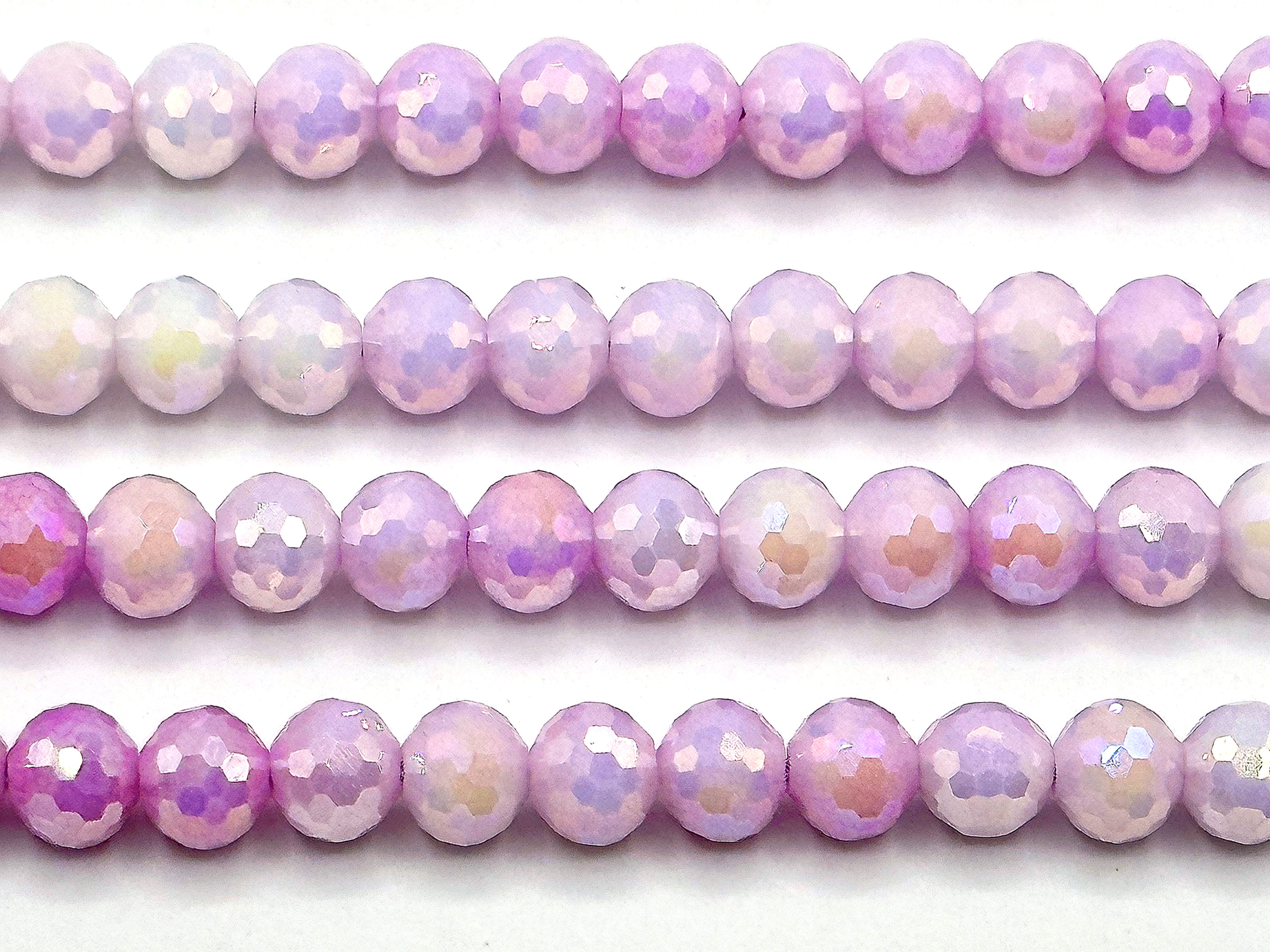 6mm Round Imitation Gemstone~ Lilac