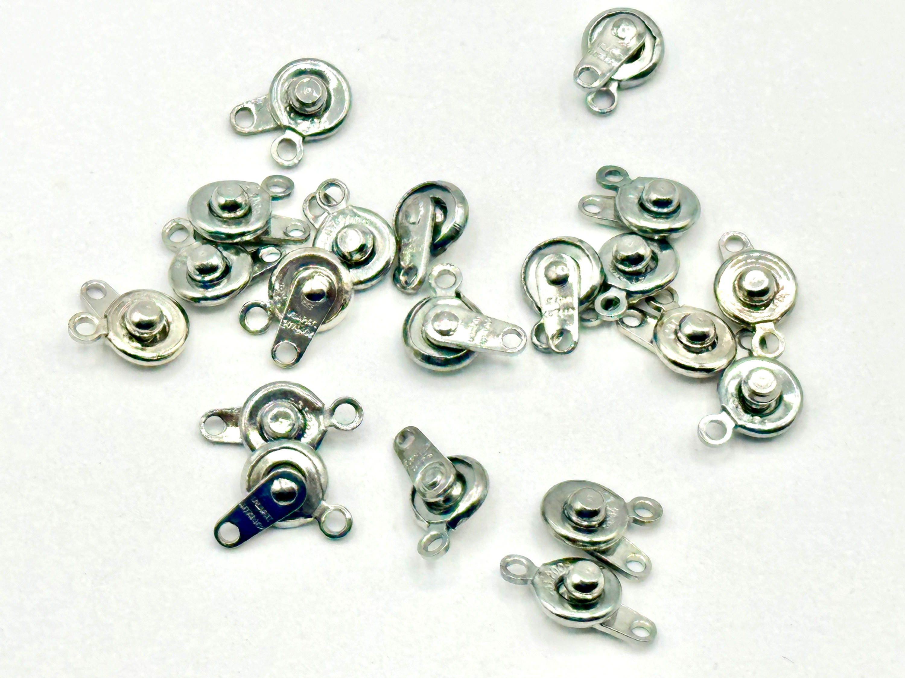 20 Brass Snap Clasps