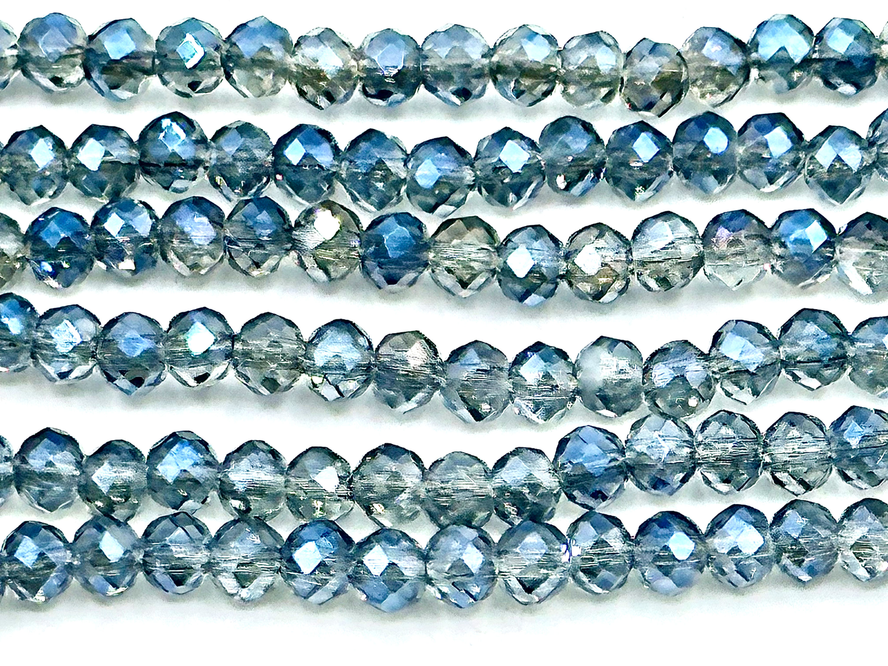 3x2 mm  Rondelle~ Magic Blue