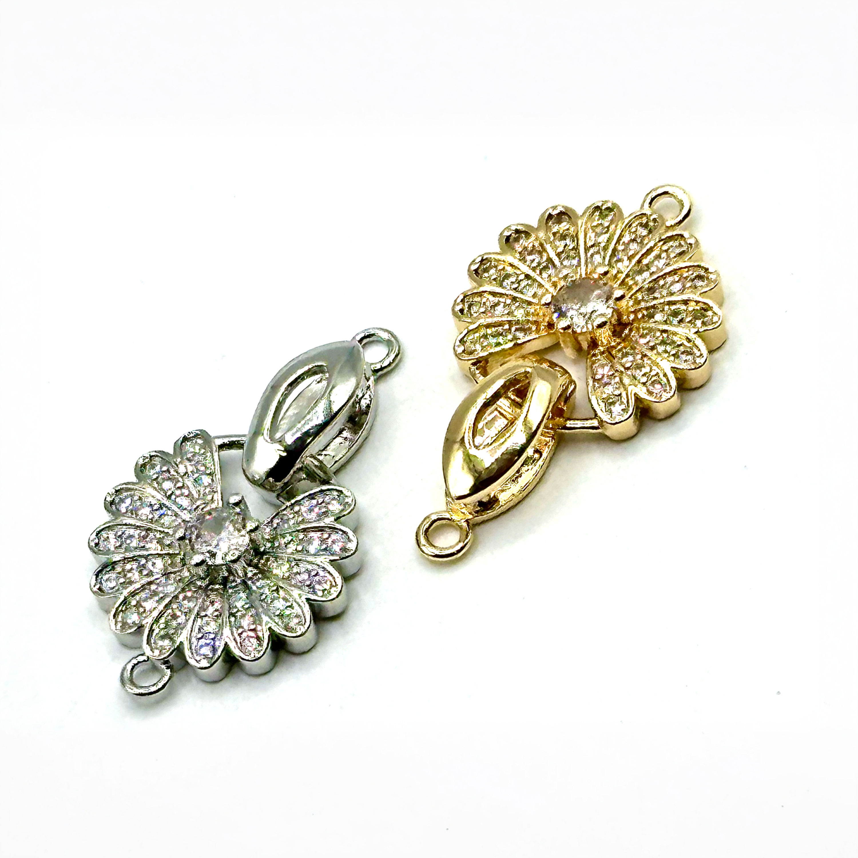 Flower Fold Over Clasp~ Select Color