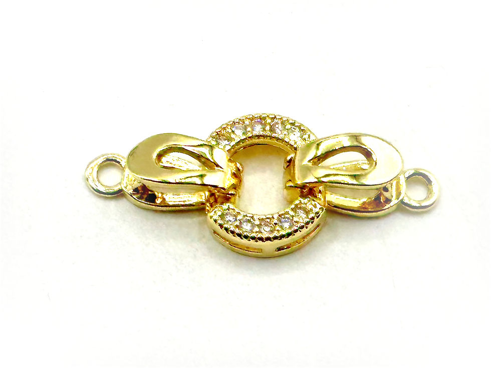Thumbnail: 25.5 mm Oval Fold Over Clasp~ Select Color