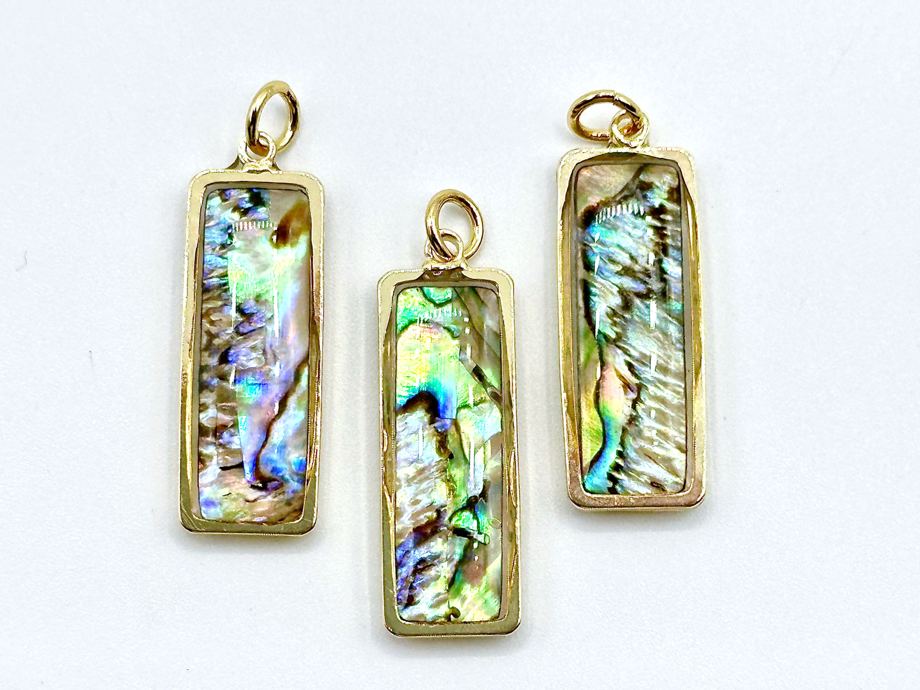 Rectangle Shell Pendant Set