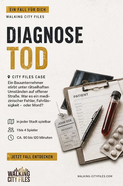 Diagnose Tod - deine KI-Outdoor Krimitour