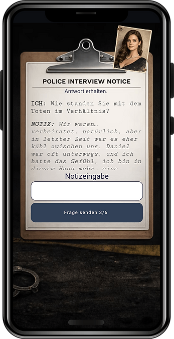 echte Verhöre mit KI-Verdächtige