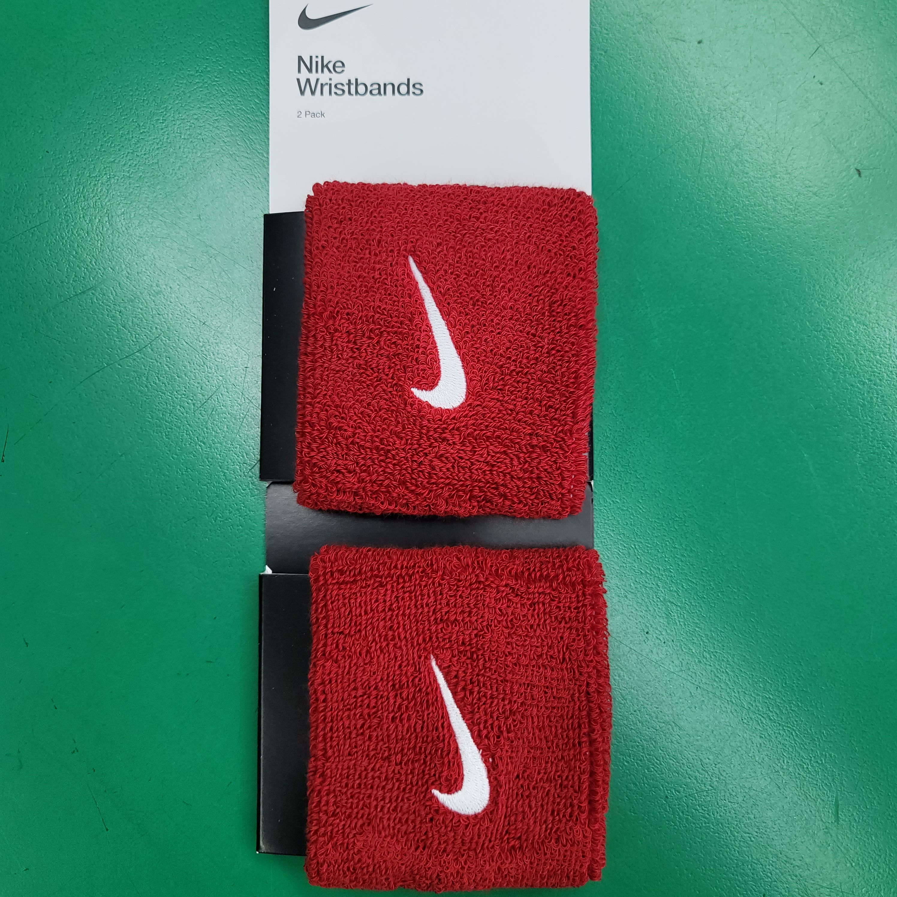 Nike Swoosh Wristbands 2 Pk Varsity Red/white