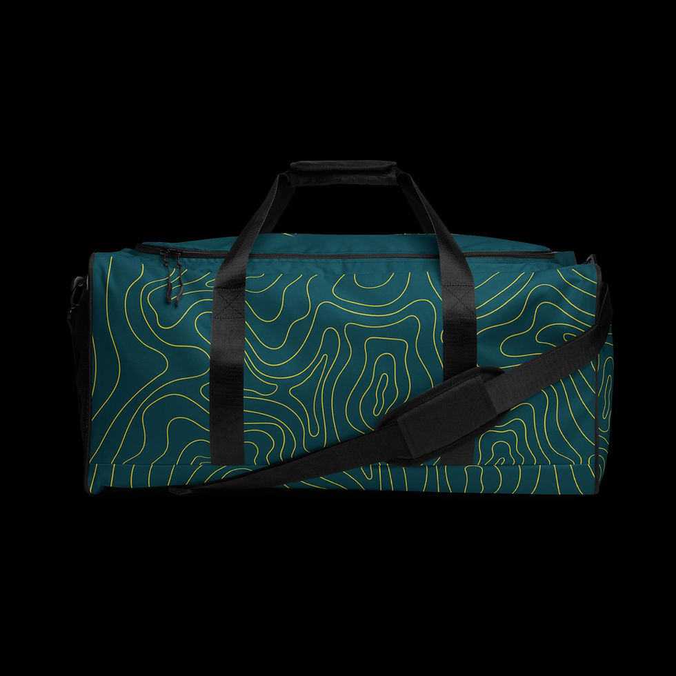 Thumbnail: Topographical Print Duffle bag