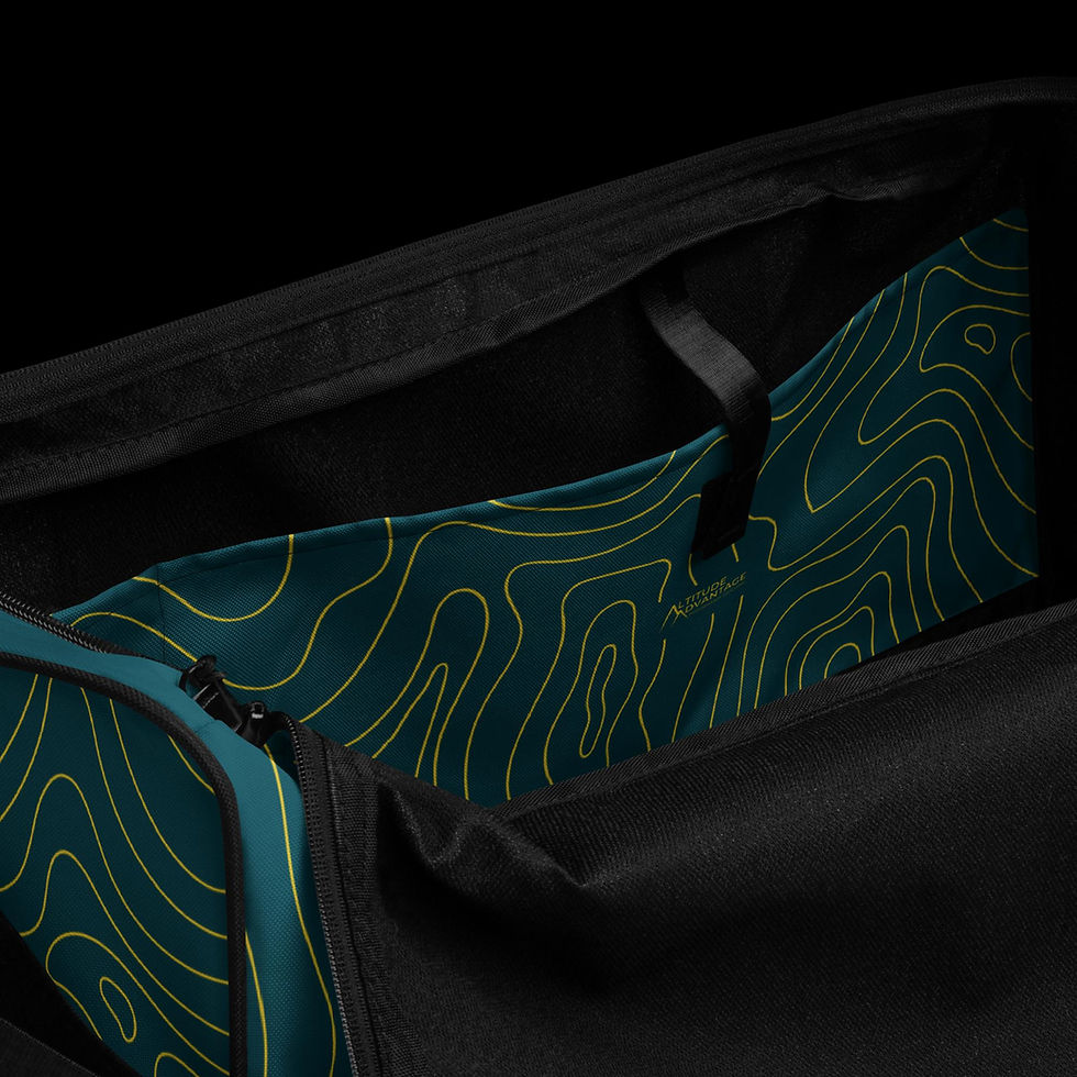 Thumbnail: Topographical Print Duffle bag