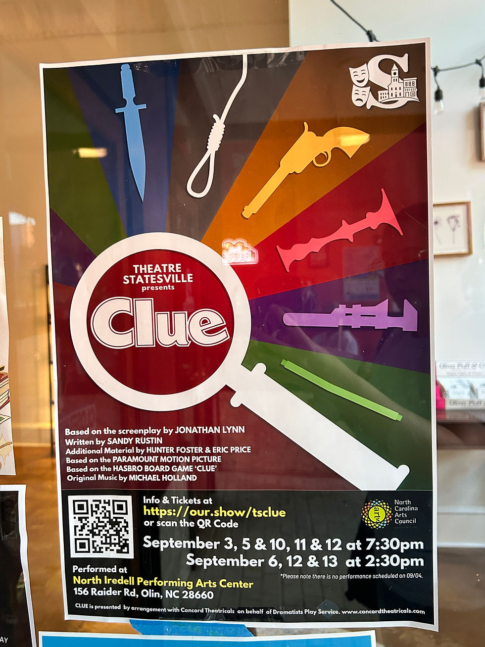 flyer of the performance of Clue