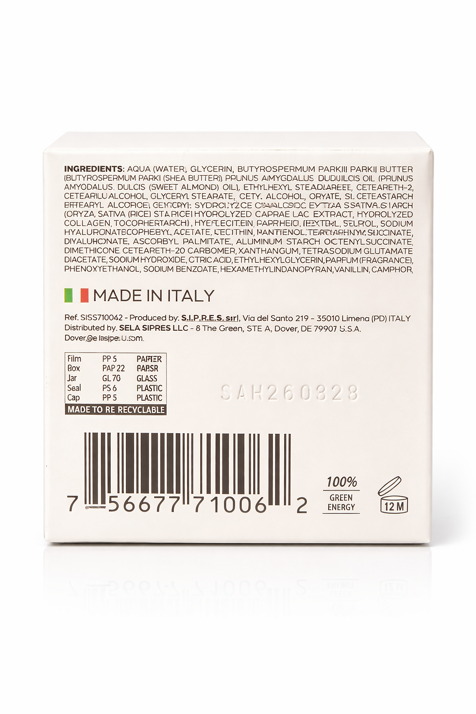 Thumbnail: Delfanti Milano Goat's Milk Italian Alps Moisturizing Day Cream 1.7 oz