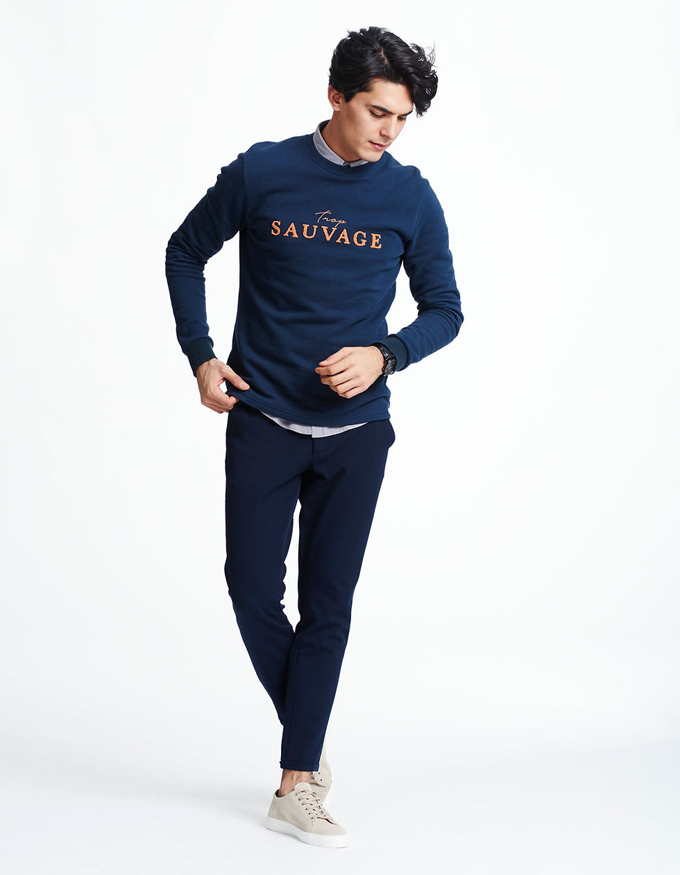 Miniatyrbilde: Les Deux Sauvage Sweat Navy