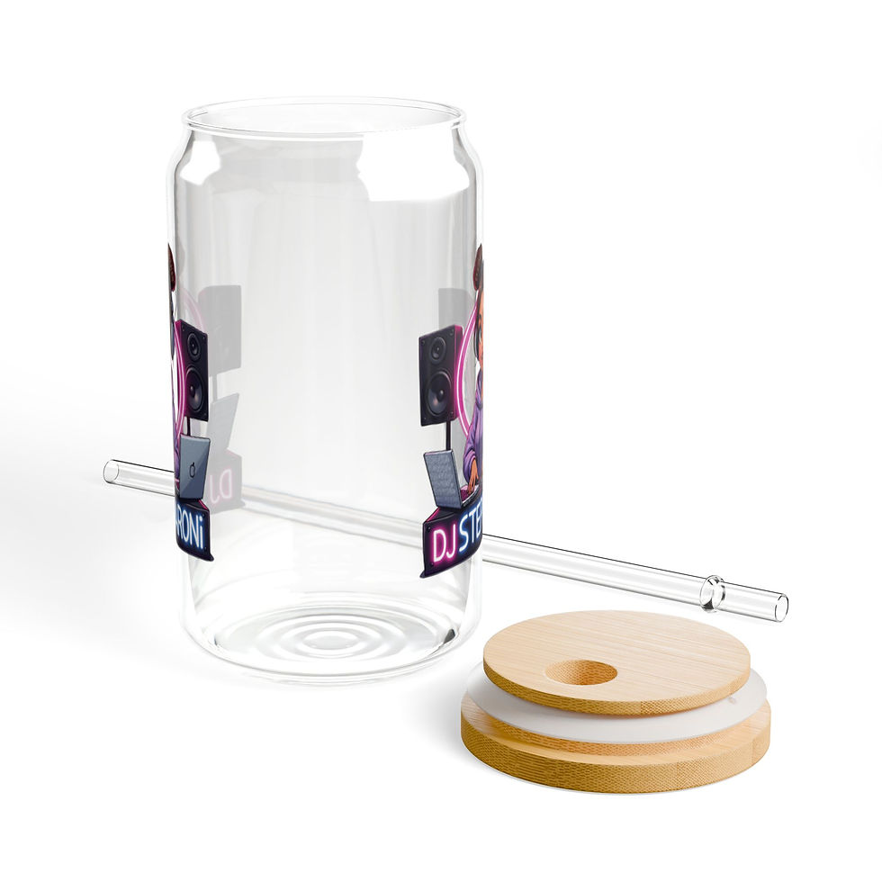 Thumbnail: DJ-themed Sipper 16oz. Glass