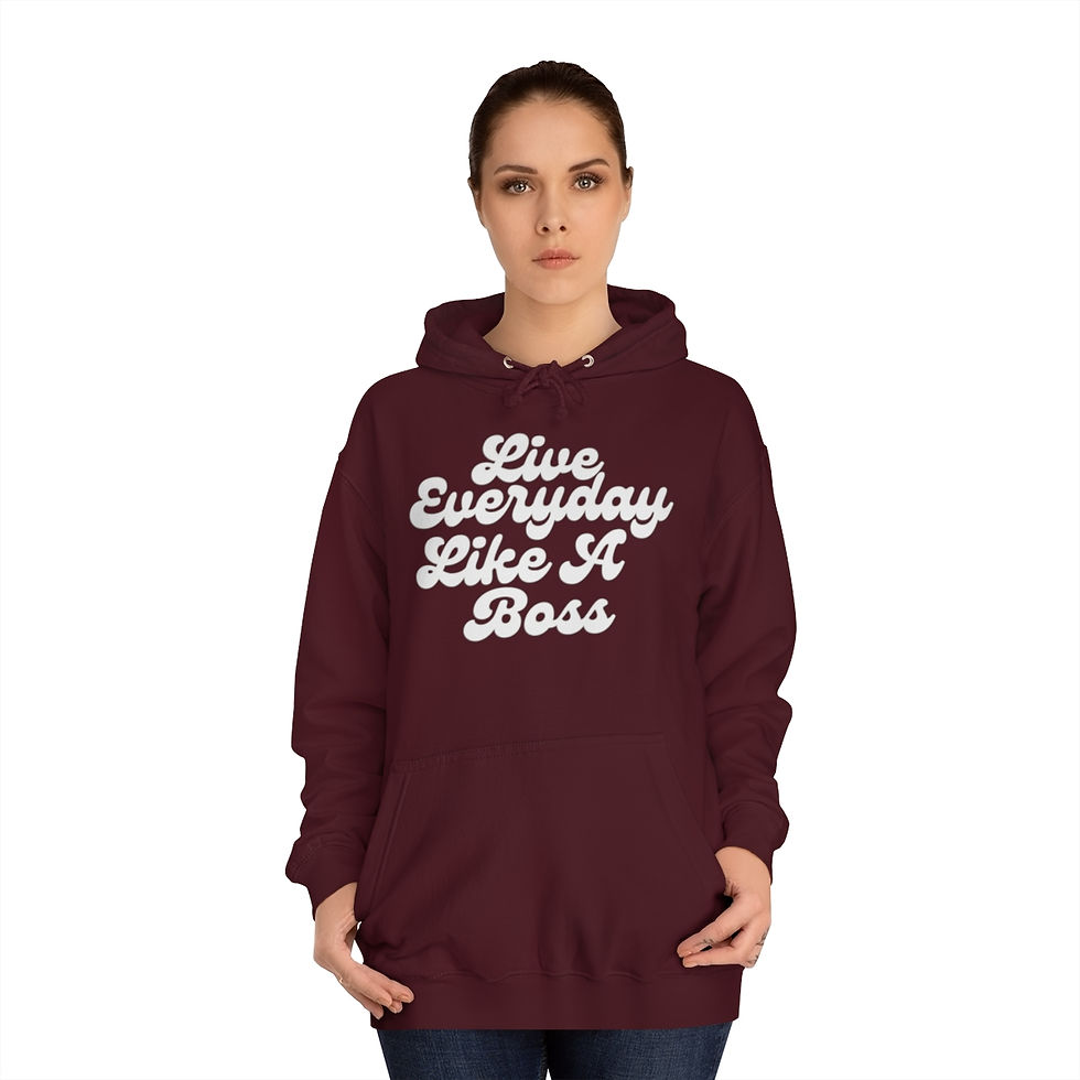 Thumbnail: Live Everyday Like A Boss College Hoodie