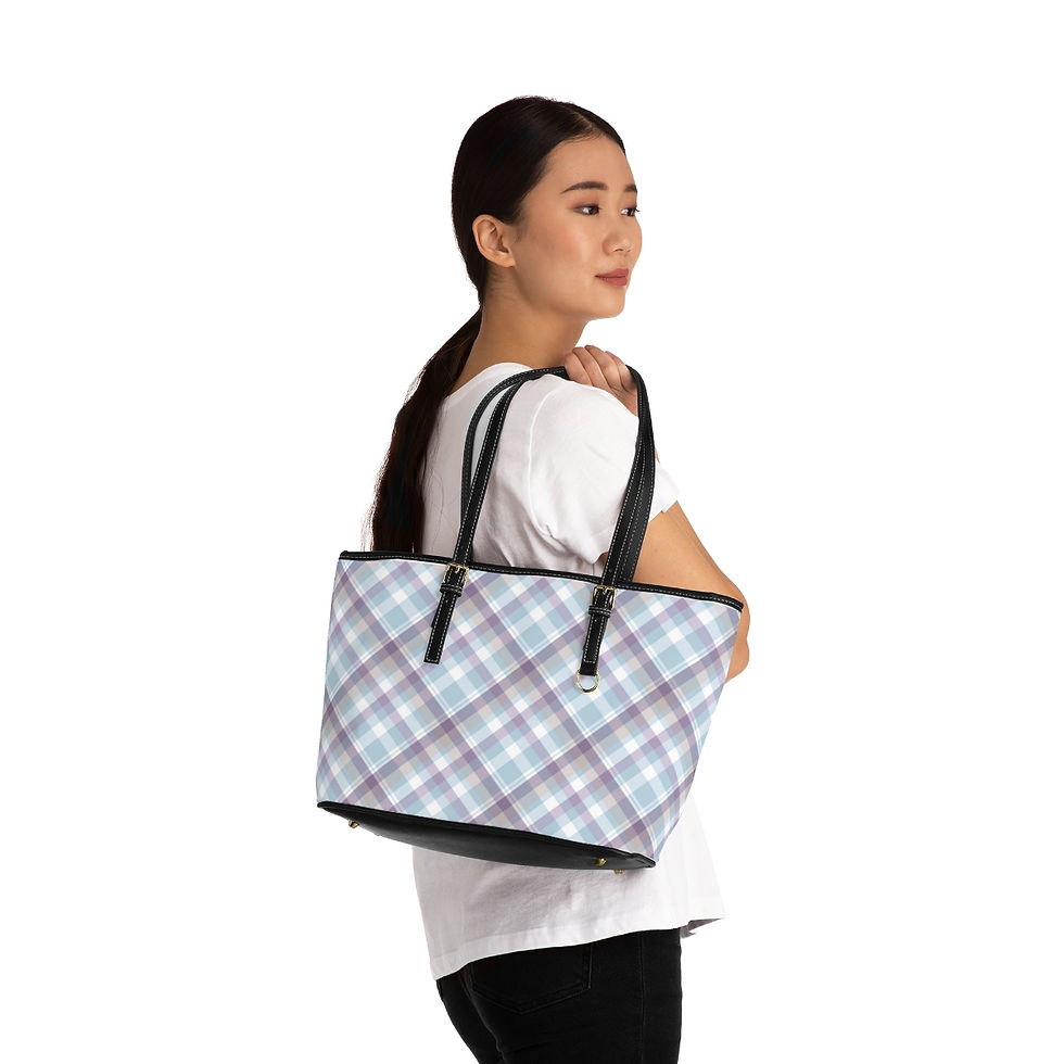 Thumbnail: Perfectly Plaid PU Leather Shoulder Bag