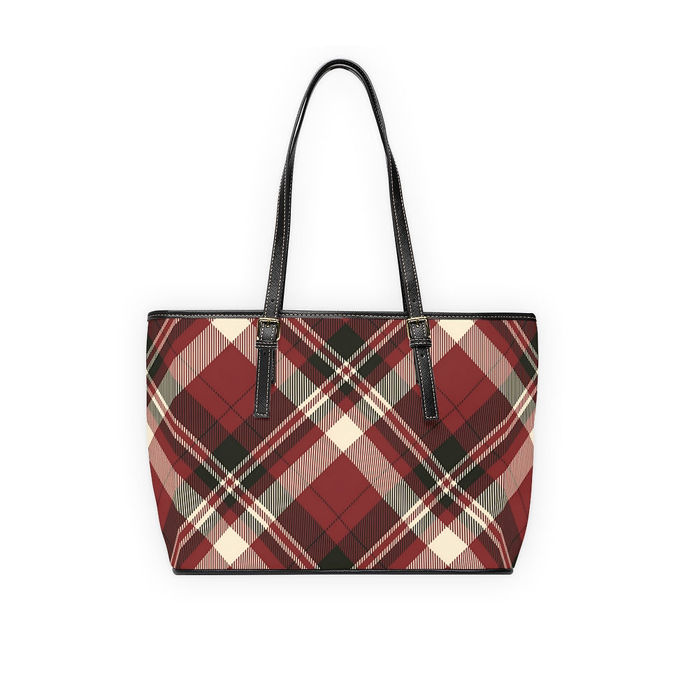 Thumbnail: Radical Plaid PU Leather Shoulder Bag