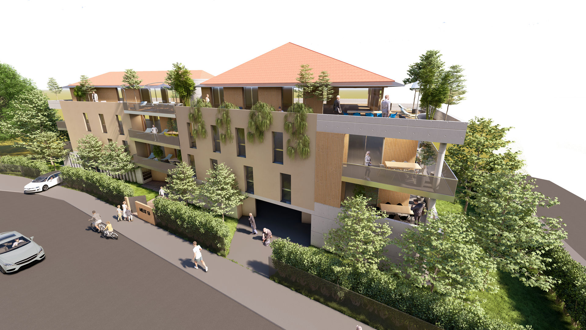 Nouvelle résidence d'habitations du 2 pièces au 5 pièces, idéalement située et actuellement en cours de construction.