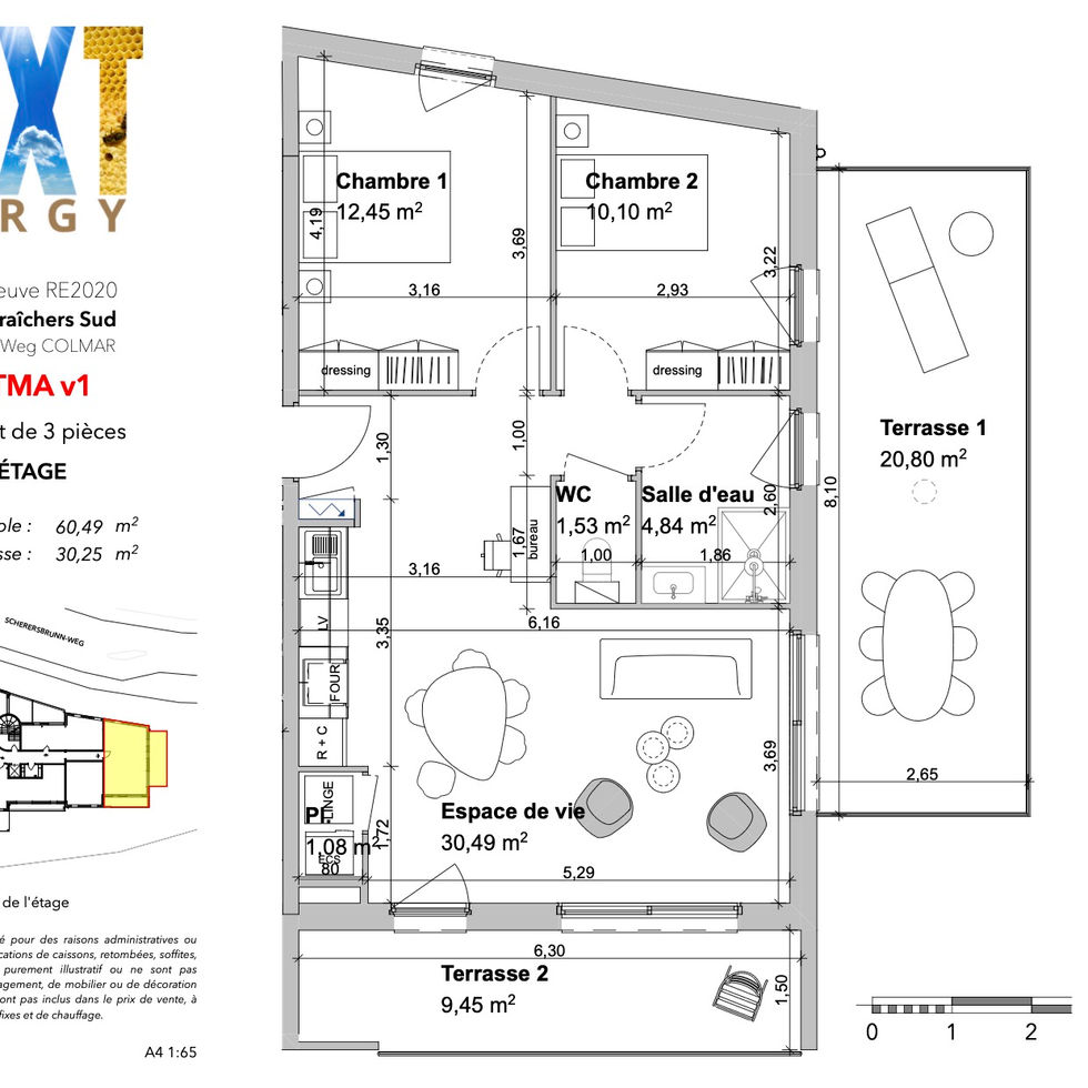 plan 3p lot 09 NEXT ENERGY TONIUTTI PROMOTION COLMAR construction quartier maraichers