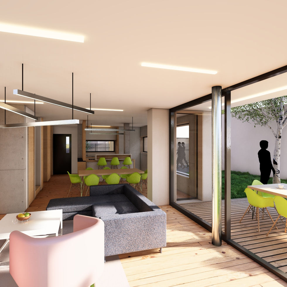 Terrain construction quartier maraichers Colmar sud - projet villa d'architecte - Toniutti promotion Colmar - séjour