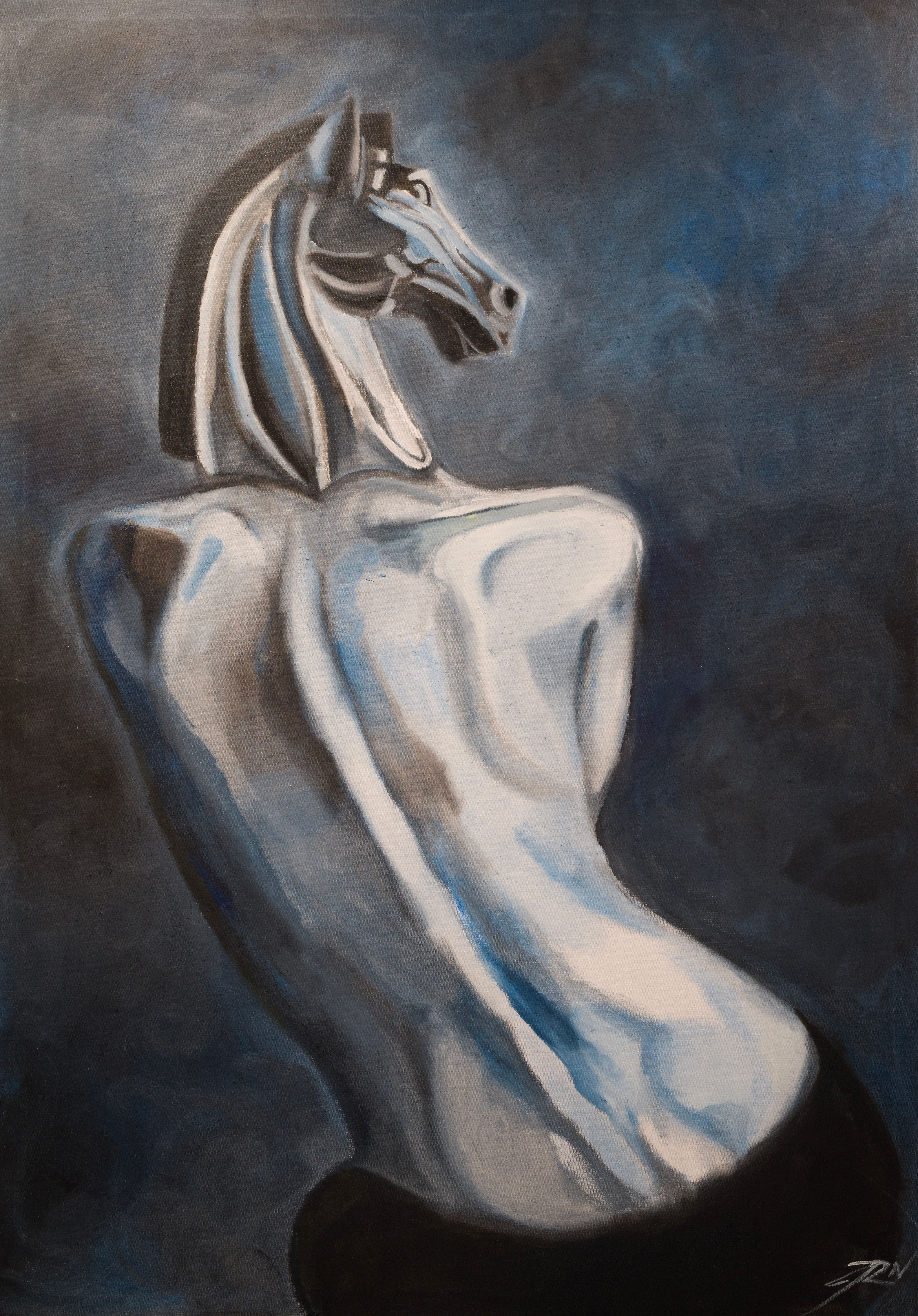 Mid Knight oil painting