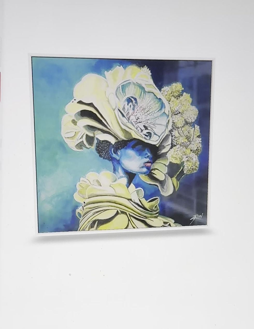 Thumbnail: SHE IS A FLOWER ,  SHE IS ALL ALONE - V COLLECTION LIMITED PRINT