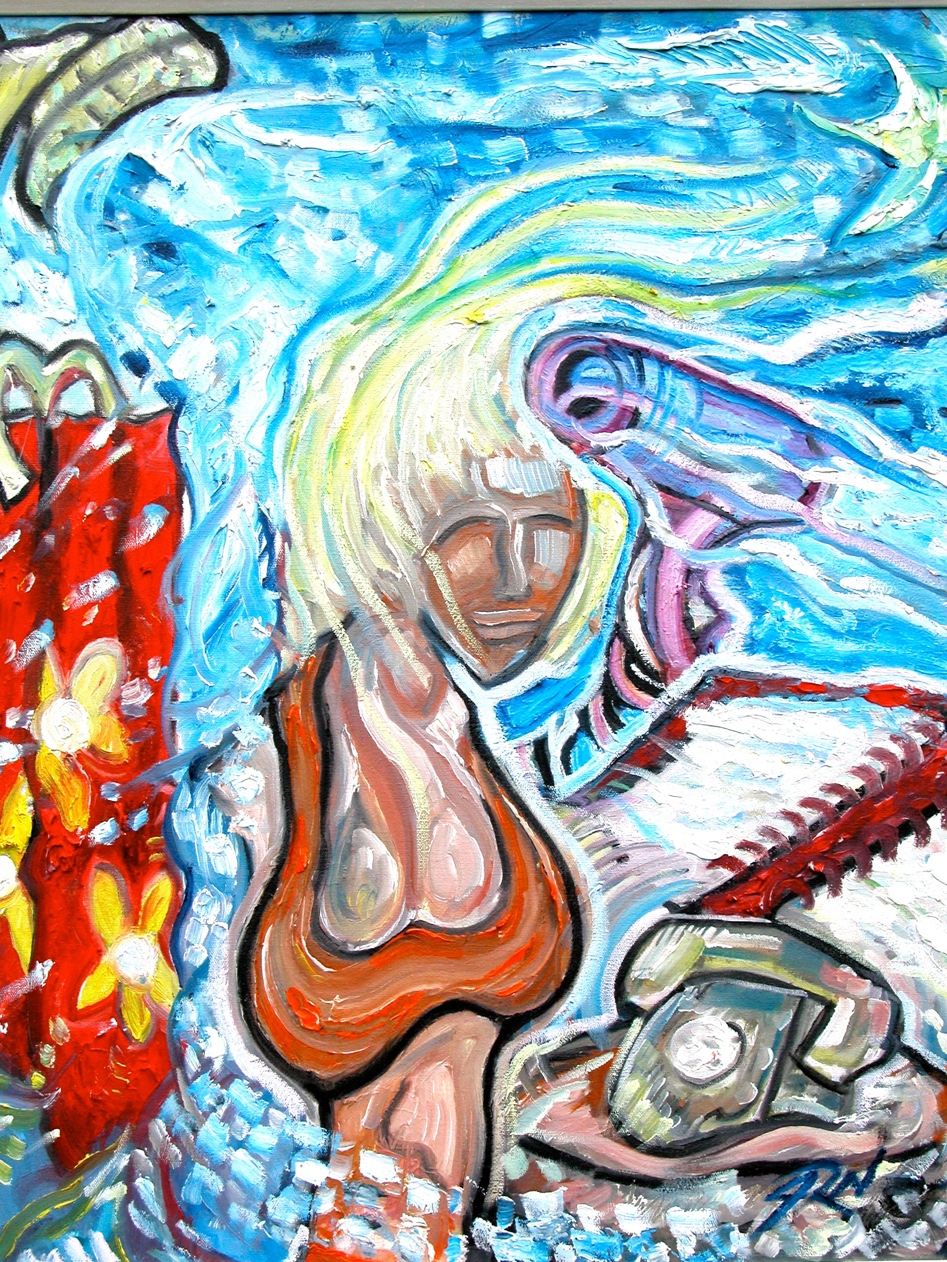 Excuses oil painting