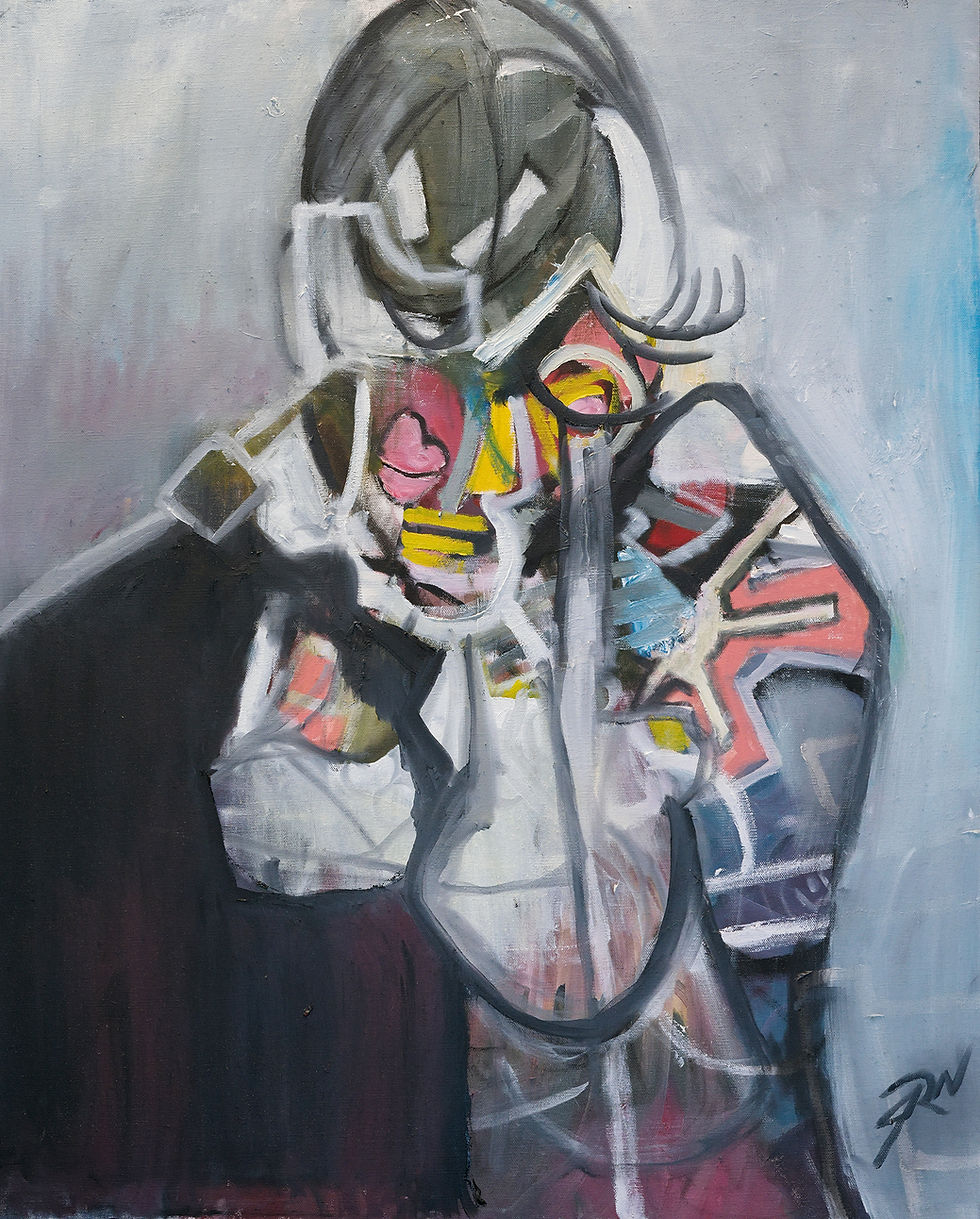 I was broken when I met you oil painting