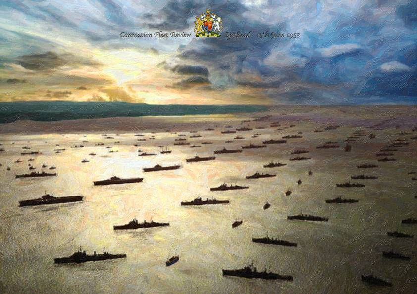 THE 1953 CORONATION FLEET REVIEW "Mighty Fleet"