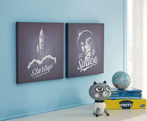 By Ashley,Draco Black/White Wall Art