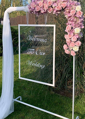 Acrylic Welcome signs personalised hanging