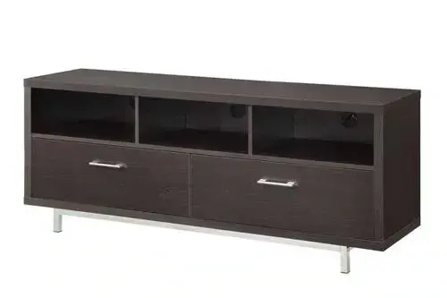 By Coaster, Transitional Cappuccino tv Console (701973)