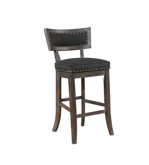 By Coaster, Rustic Black Bar Height Dinning Chair