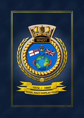 ROYAL NAVY DISPLAY TEAM GLOBE & ENSIGNS CREST