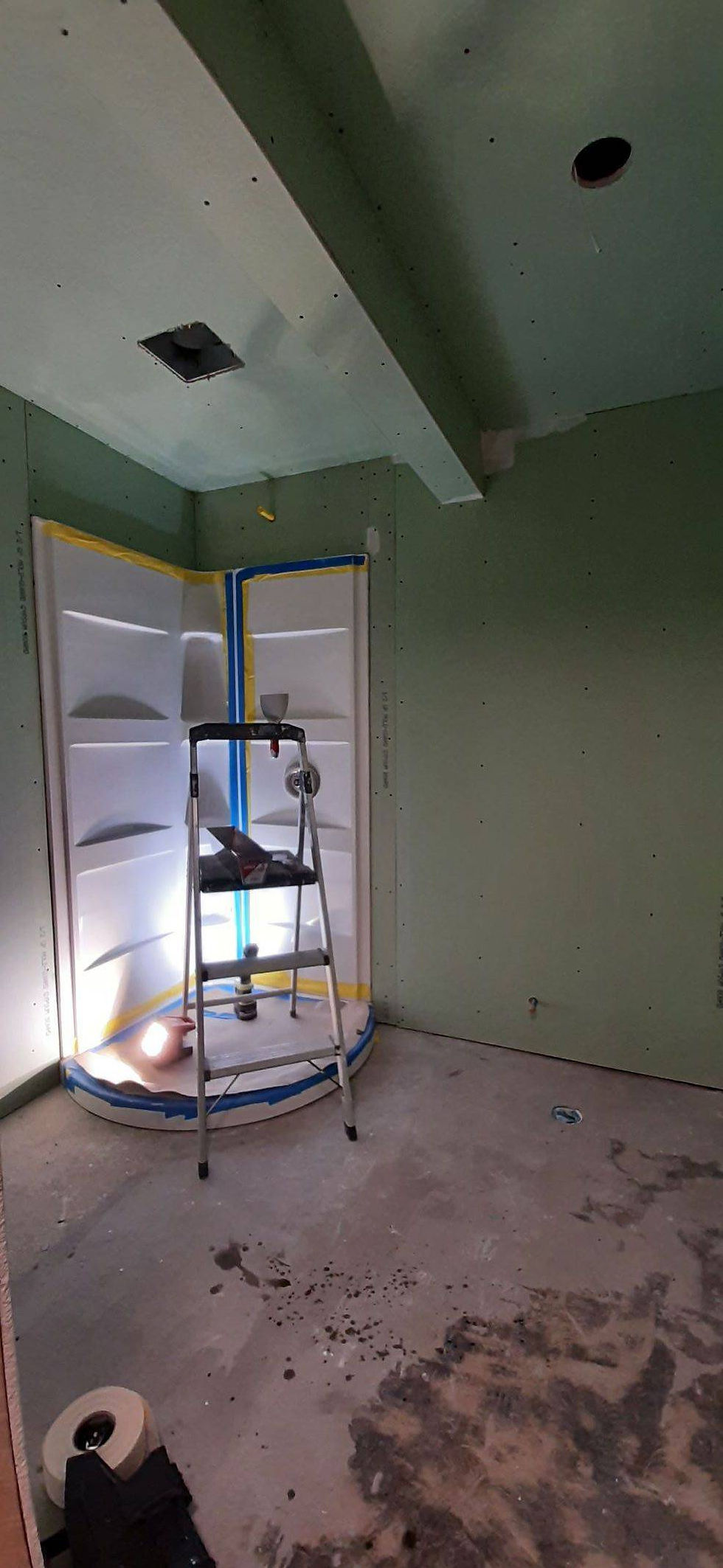 Shower system installed