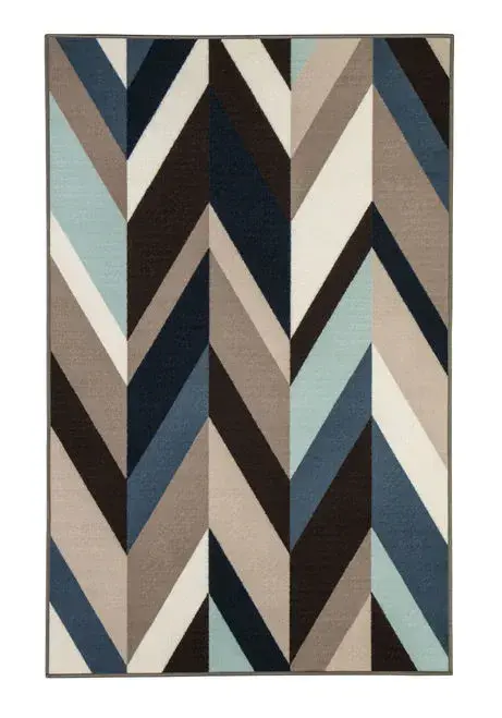 By Ashley, Keelia Blue/ Brown/Gray Medium Rug