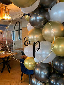 Hoop acrylic personalised hanging sign