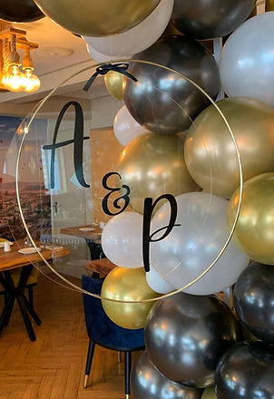 Hoop acrylic personalised hanging sign