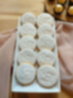 White always and forever iced biscuits / cookies
