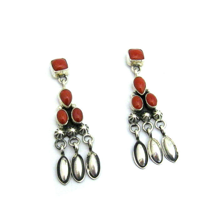 Chandelier Coral Earrings #GJAN1