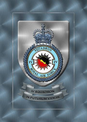 RAF SQUADRON CREST 4 Squadron