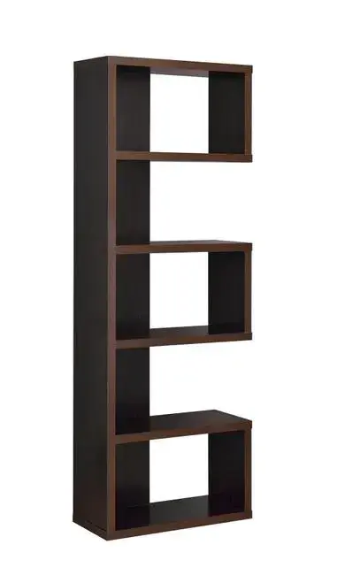 By Coaster, Casual Cappuccino Bookcase (800259)