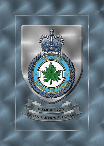 RAF SQUADRON CREST 5 Squadron
