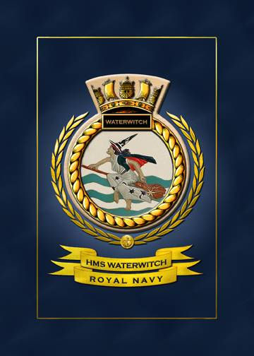 HMS WATERWITCH SHIPS CREST