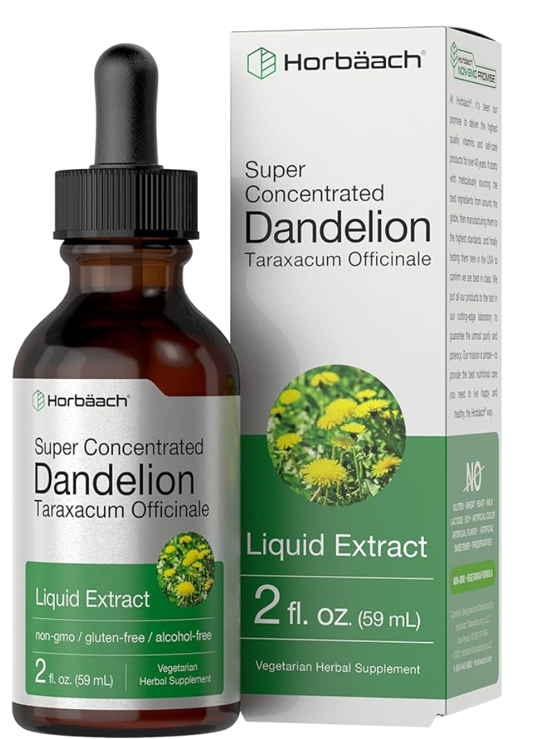 Dandelion root extract bottle