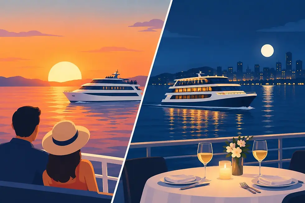 Sunset Cruise Versus Dinner Cruise Compared