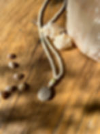 שרשרת עם תליון אבן ים, שרשרת ים, שרשרת לבנה, שרשרת אבני חן,boho necklace, sea jewelry