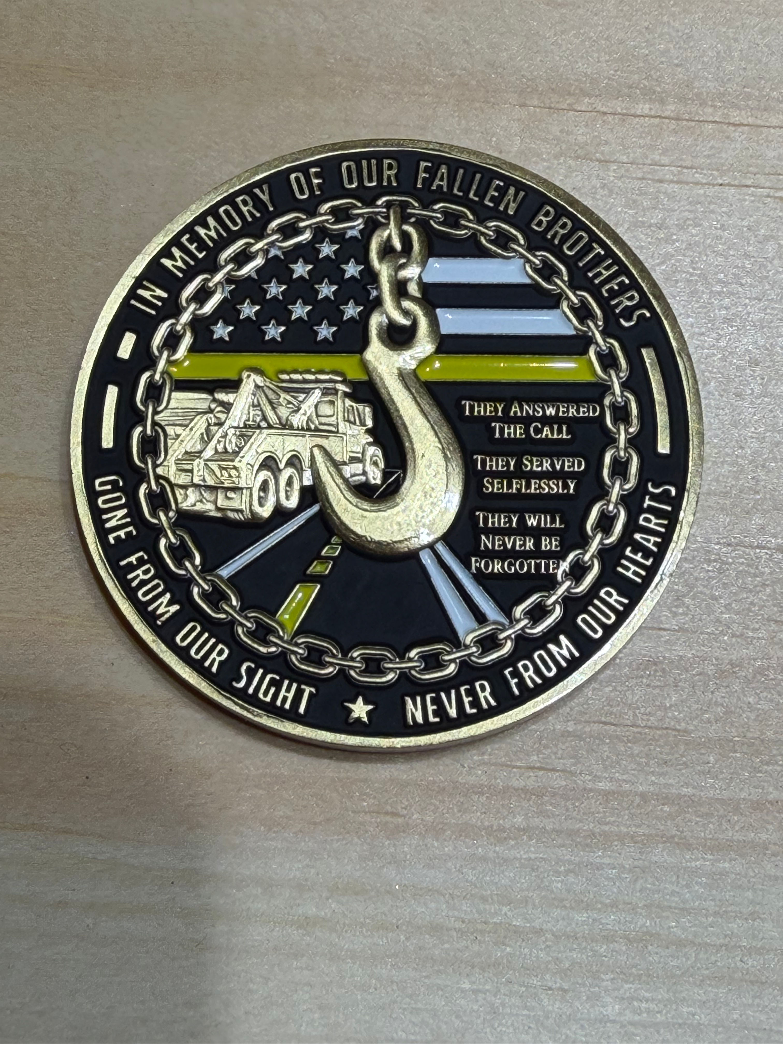 Tow Lives Challenge Coins. 