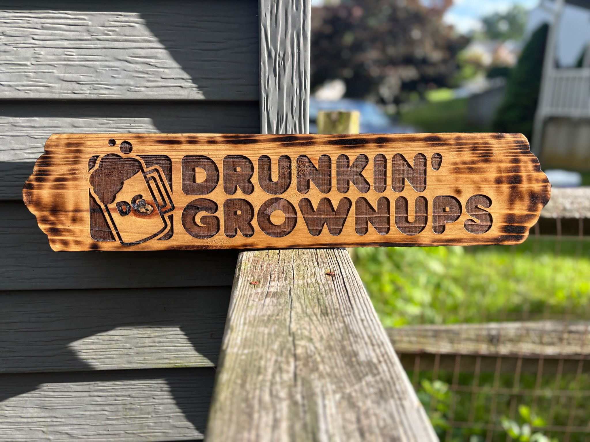 Natural Drunken Grownups SIgn